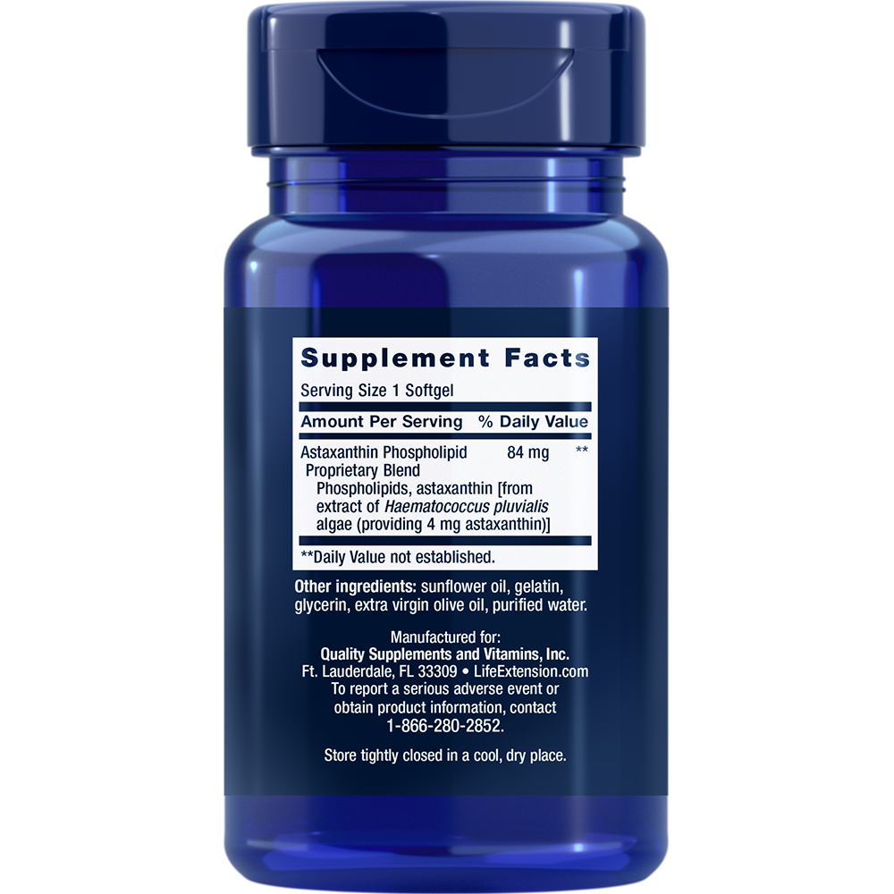 Astaxanthin with Phospholipids (4 mg) (30 Softgels)