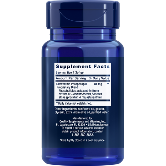 Astaxanthin with Phospholipids (4 mg) (30 Softgels)