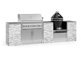 Outdoor Kitchen Signature Series 9 Piece Cabinet Set With Kamado, Platinum Grill and Grill Cabinet