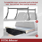 YITAMOTOR® Soft Tri-fold 2020-2024 Jeep Gladiator, Fleetside 5 ft Bed Truck Bed Tonneau Cover