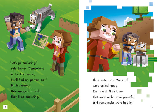 Sample 2 for Minecraft Young Readers: Mobs in the Overworld (9780755500444)