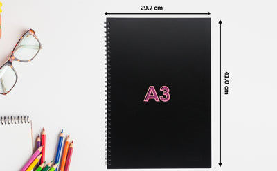 Artme A3 Sketch Pad, 30 Sheets 160gsm, Spiral Bound, Sketchbook - 1pk