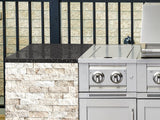 Outdoor Kitchen Signature Series 9 Piece Cabinet Set With Kamado, Platinum Grill and Grill Cabinet