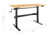 56 in. Manual Adjustable Height Worktable