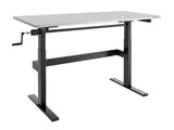 56 in. Manual Adjustable Height Worktable