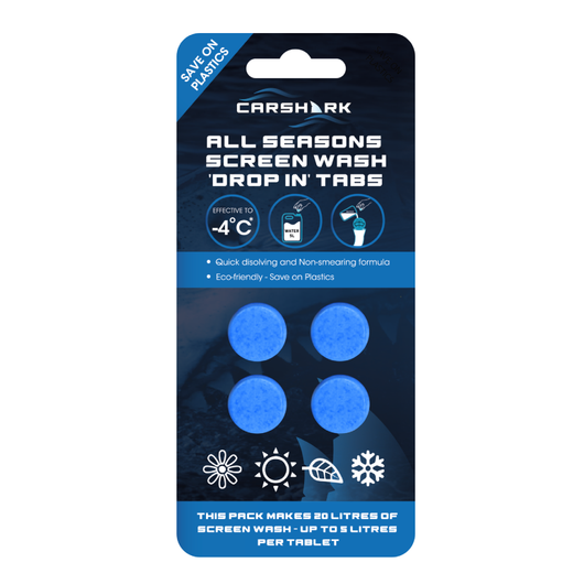 CARSHARK 1 x 4 All Seasons Screenwash Tabs (4 Tablets)