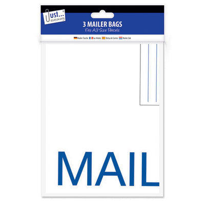Emailer Bags Large 320mm x 440mm 3 pack - Case of 12