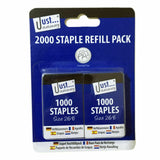 Staple Refill Pack Size 26/6 2 x 1000 Pack - Case of 12