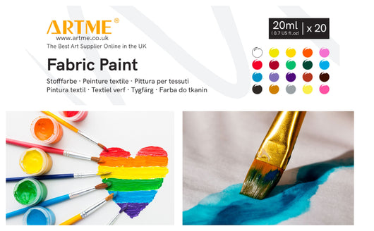 Artme Fabric Paint Set 20 Colours 20ml x 20