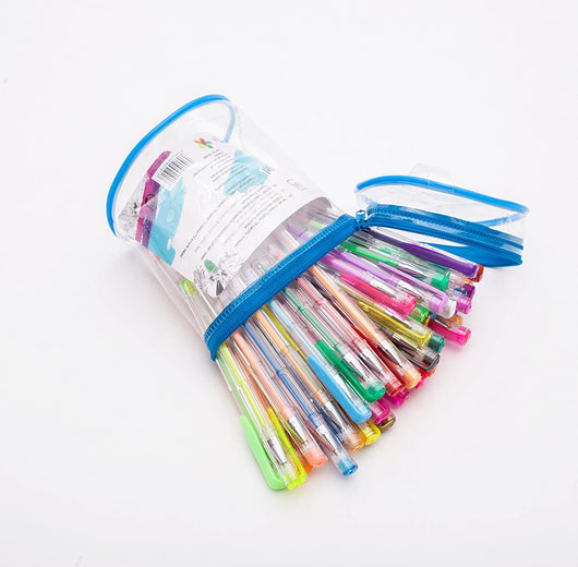 Exerz 60pcs Colour Gel Pen Set in a PVC Bucket