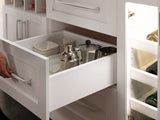 Home Wet Bar 13 Piece Cabinet Set with Wall, Wide Display, Sink Cabinet, Sink, Faucet and Melamine Countertop - 21 in.