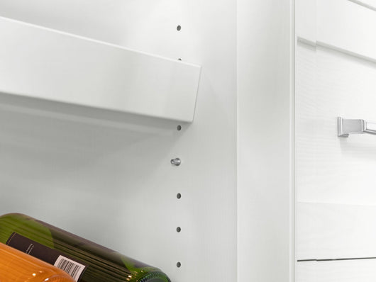 Home Wet Bar 13 Piece Cabinet Set with Wall, Wide Display, Sink Cabinet, Sink, Faucet and Melamine Countertop - 21 in.