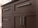 Home Wet Bar 13 Piece Cabinet Set with Wall, Wide Display, Sink Cabinet, Sink, Faucet and Melamine Countertop - 21 in.