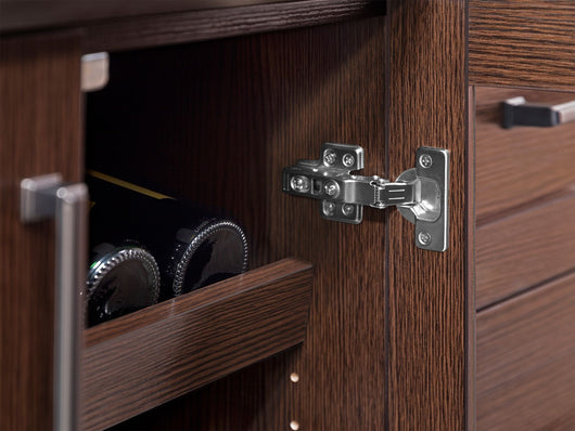 Home Wet Bar 13 Piece Cabinet Set with Wall, Wide Display, Sink Cabinet, Sink, Faucet and Melamine Countertop - 21 in.