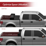 YITAMOTOR® Soft Quad Fold 2004-2015 Nissan Titan Truck Bed Tonneau Cover , Fleetside 6.5 ft Bed w/o Titan Box