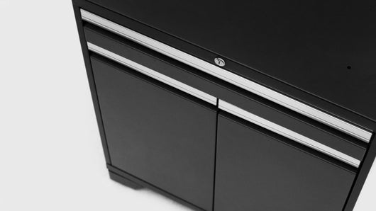 Pro Series 6 Piece Cabinet Set with Base, Wall Cabinet, Locker and Utility Cart
