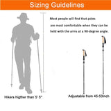 Aluminium Folding Hiking Sticks