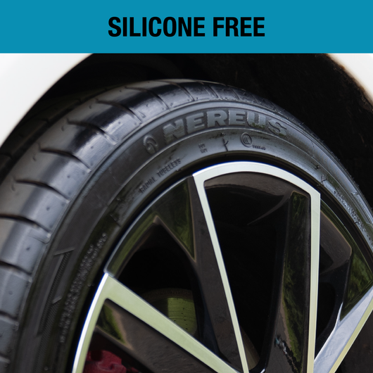 Top Gear Tyre Shine Silicone-Free, 500 ml, Aerosol, 1 x Applicator Pad (Yellow)