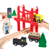 Wooden Train Set - Deluxe