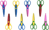 EXERZ Craft Scissors 8pcs with a Carrying Bag 8 Patterns