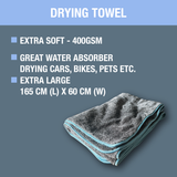 CARSHARK Microfibre Car Drying Towel, Extra Large