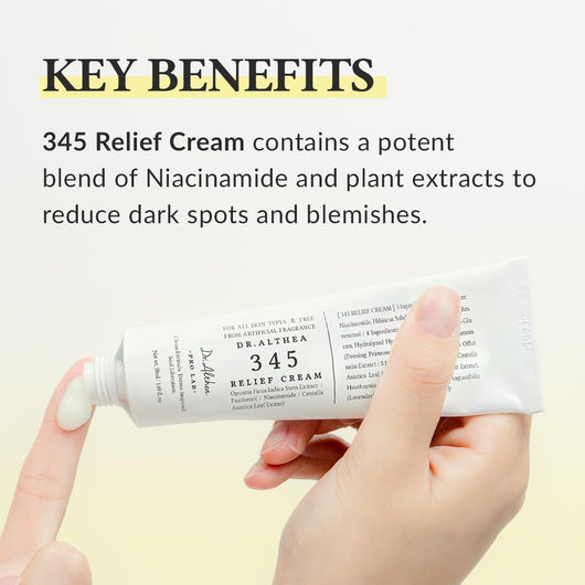 Dr.Althea 345 Relief Cream – Daily Face Moisturizer 1.7 Fl Oz
