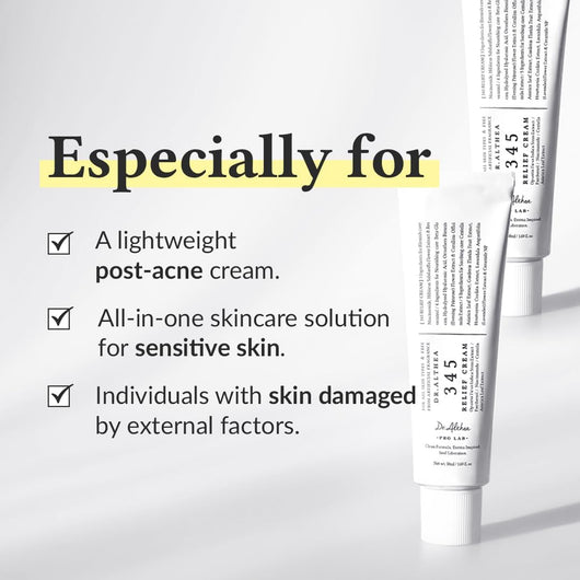 Dr.Althea 345 Relief Cream – Daily Face Moisturizer 1.7 Fl Oz