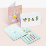 ARTME 12 Assorted Greeting Cards Multipack All Occasions - Handmade - Birthday, Thank You, Mother’s Day, Blank