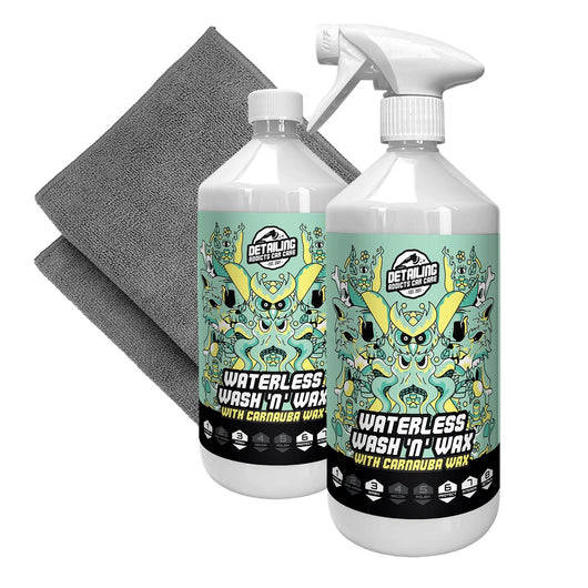 Detailing Addicts Waterless Wash & Wax 2x1L (with 2 Microfibre Cloths)