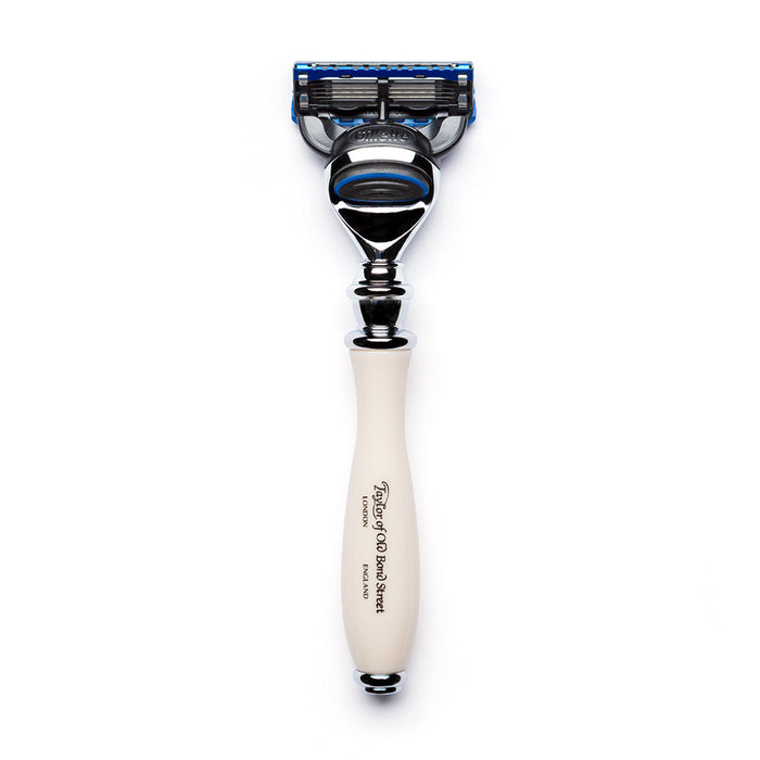 Victorian Fusion Razor with Imitation Ivory Handle