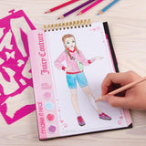 Juicy Couture Creative Fashion Sketchbook by Make It Real - Includes Stencils & Stickers - Art and Design Kit for Girls
