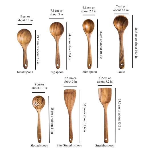 Wooden Utensils Set
