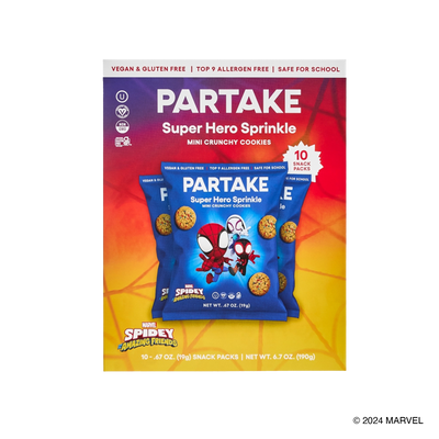 Marvel Crunchy Super Hero Sprinkle Mini Cookie Snack Packs