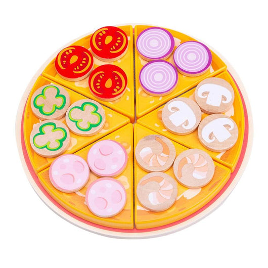 Wooden Pizza Toy - Pretend Play Food