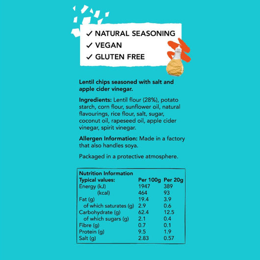 Properchips - Lentil Chips - Salt & Vinegar