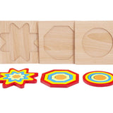 Rainbow Shape Puzzles - Wooden Shape Sorters