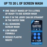 CARSHARK 1 x 4 All Seasons Screenwash Tabs (4 Tablets)