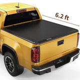 YITAMOTOR® Soft Roll Up Truck Bed Tonneau Cover for 2015-2022 Chevy Colorado/GMC Canyon, Fleetside 6.2 ft Bed