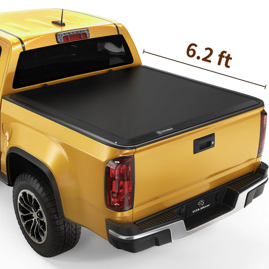YITAMOTOR® Soft Roll Up Truck Bed Tonneau Cover for 2015-2022 Chevy Colorado/GMC Canyon, Fleetside 6.2 ft Bed