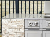 Outdoor Kitchen Signature Series 9 Piece Cabinet Set With Kamado, Platinum Grill and Grill Cabinet