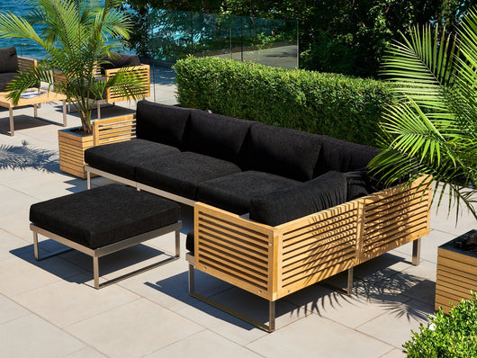 Monterey 6 Seater Chat Set with Coffee Table and Side Table