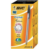 BiC Ballpoint Pen Cristal Medium Black 50 Pack