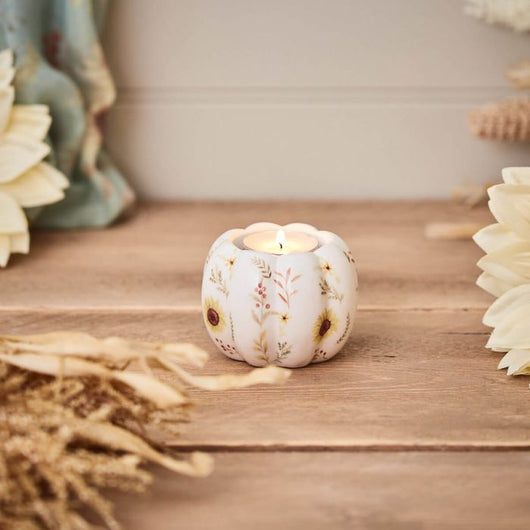 Floral Autumn Pumpkin Ornament - 4 styles