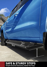 YITAMOTOR® Running Boards, Drop Side Steps Compatible with 2015-2024 Ford F-150 Supercrew Cab, 2017-2022 Ford F-250 F-350 Crew Cab, Black Powder Coated Off-Road Nerf Bars