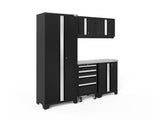 Bold Series 6 Piece Cabinet Set with Tool, Base, Wall Cabinets and 30 in. Locker