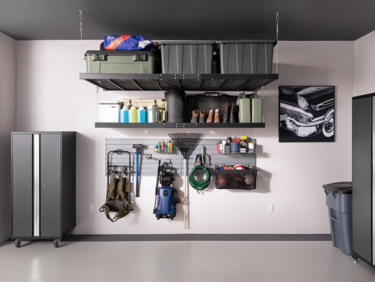 Pro Series 10 Piece Cabinet Set with Lockers, Tool Drawer Cabinet and 84 in. Worktop