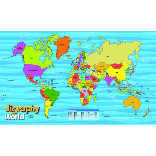 Happy Puzzle Jigraphy World Map