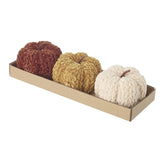 Set of 3 Small Chenille Pumpkins