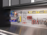 Pro Series 9 Piece Cabinet Set with Wall, Base, Tool Drawer, Multi-Function Cabinet, Lockers, and 84 in. Worktop