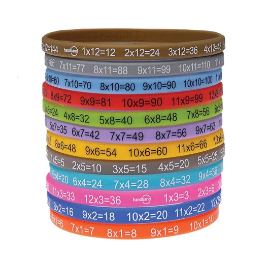 Maths Times Tables Multibandz Wristbands